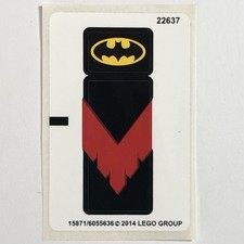 LEGO STICKER SHEET 76011 Batman Man-Bat Attack Super Heroes Stickers Decals DC