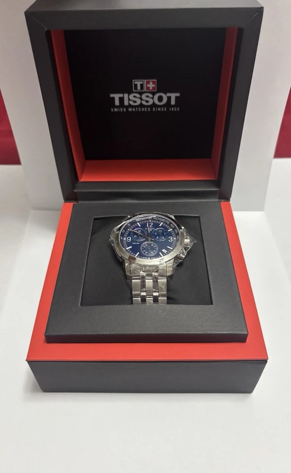 Reloj para hombre Tissot PRC 200 cronógrafo cuarzo 43 mm esfera azul T114.417.11.047.00 Foto 4 de 4
