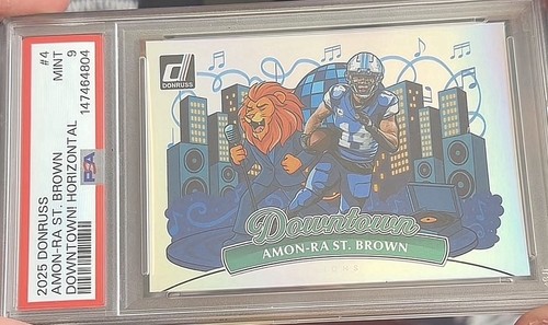 Amon-Ra St. Brown #4 2025 Panini Donruss Downtown Horizontal card
