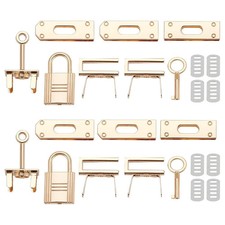 24pcs Alloy Bag Lock Clasp Set 2 Sets Purse Closure Hardware DIY Bag Making L...
