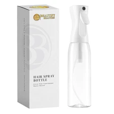 Spray Bottle for Hair – Continuous Mister Spray Bottle for Hairstyling, Cleaning