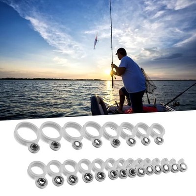 Hohe Qualität Angelrute Draht Ring Rod Wire Guide O-Ring-Spitze Silikon