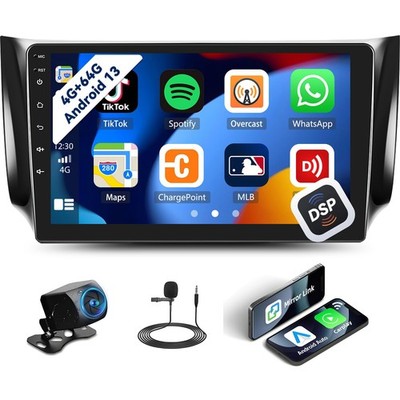 Unitopsci 4G64G Android Car Radio For Nissan Sentra 2013-2017 Carplay Android