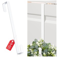 15" Reversible Wreath Hanger for Front Door, Fits Most Doors up to 1-3/4", He...