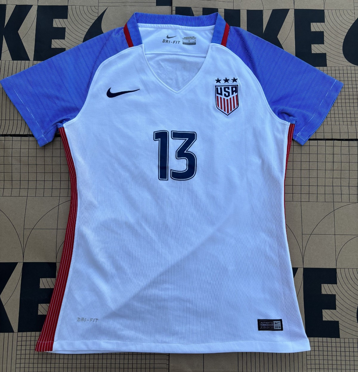 Nike 2016 USA Women's Alex Morgan Home Jersey Dri-Fit Large USWNT