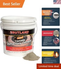 Rutland Castable Refractory Cement 12.5 Pound - High Temperature Fireplace  ...