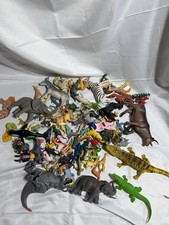 VINTAGE PLASTIC ZOO And Sea ANIMALS LOT