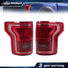 Pair Led Tail Light Assembly For Ford F-150 2015-2017 Wblind Spot