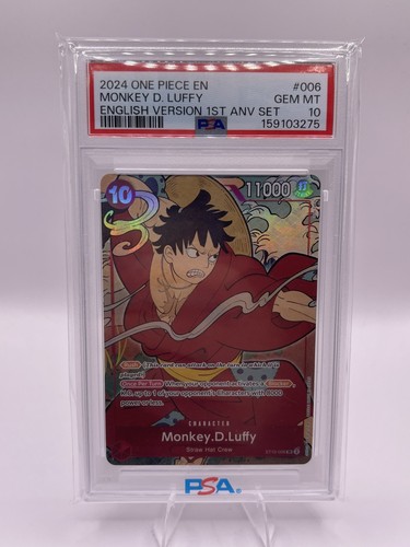 Monkey.D.Luffy (English Version 1st Anniversary Set) graded PSA 10 for sale on eBay
