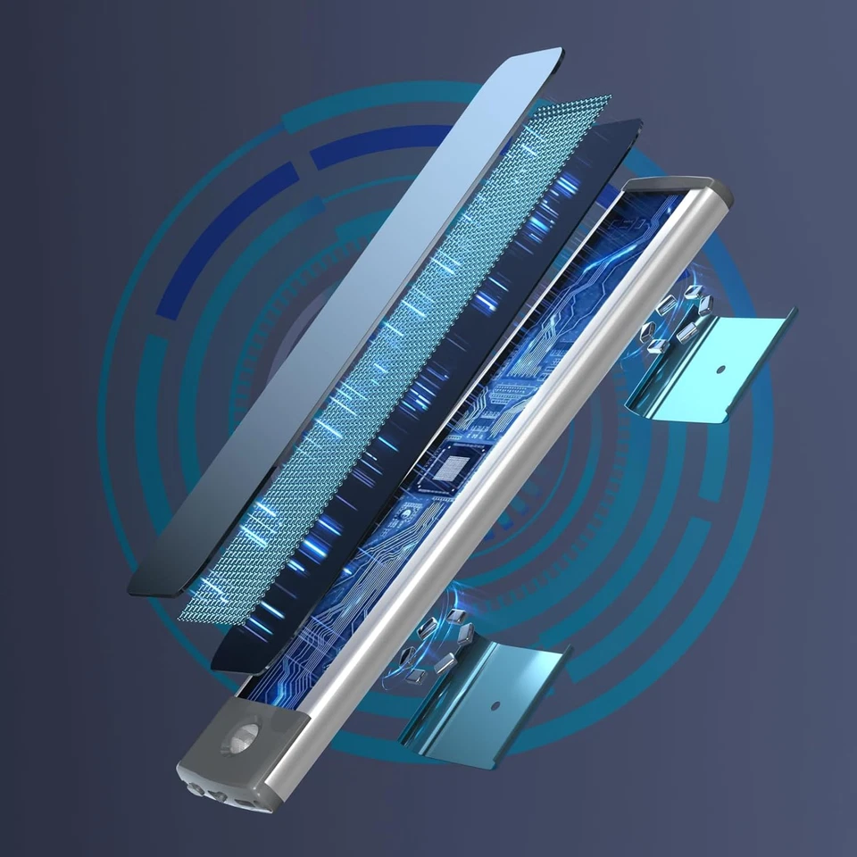 Luce Armadio LED Ricaricabile Da RGB Colore Con Sensore Di Movimento, 8 Di Color - Immagine 4 di 4