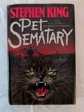 Stephen King Pet Sematary 1983 HC Gutter Code 011 Book Club Edition BCE w/ DJ