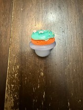 Glass Airflow Bowl Cap - Wide 20mm Donut Blue
