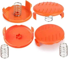 4 Pack Trimmer Replacement Spool Cap for Black Decker RC-100-P and Spring... 