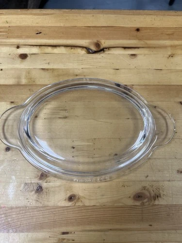 Pyrex P-14-C Replacement Glass Lid for Corning Ware Oval Grab It Casserette EUC