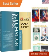 Economical 150 Sheets of 8.5x11 Sublimation Paper - Compatible and Efficient