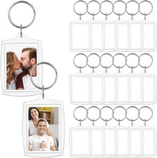 Acrylic Photo Frame Keychain, Personalized Customizable 2.16 X 1.57 20p 