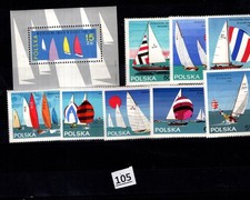 // POLAND 1965 - MNH - TRANSPORT - SPORTS 