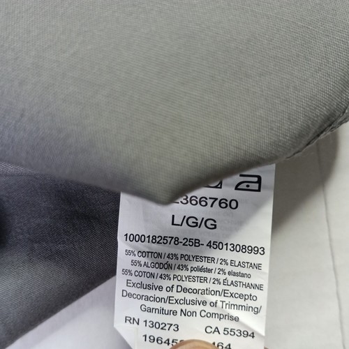 Camisa Wrangler Para Hombre Calce Relajado Manga Corta Tejida Abotonada Talla L Grande Gris - Imagen 6 de 7