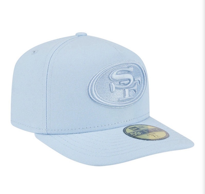 New Era San Francisco 49ers 59FIFTY Fitted Hat - Blue, Size 7 & 3/4