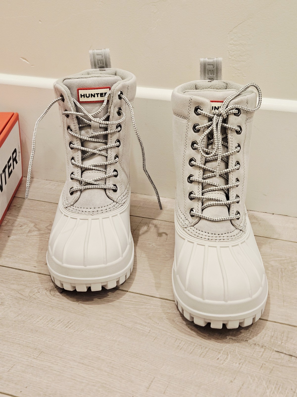 's Waterproof South Hall Duck Boots Light Gray