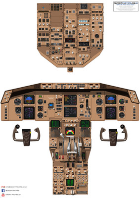 Boeing 757/767 Cockpit Poster