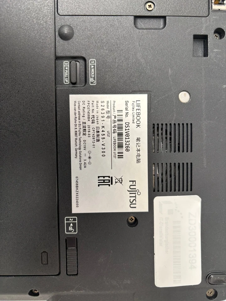 Fujitsu Lifebook U727,  Intel Core i5-7200U, 8GB Ram ,256GB SSD, TypC Win11 Pro - Bild 4 von 4