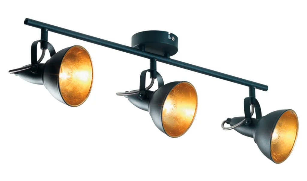 Spot Light Black Jurva 3 Bar SES Oaks Lighting 416/3 BK