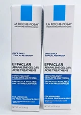 2x LA ROCHE-POSAY EFFACLAR ADAPALENE GEL 0.1% ACNE Treatment Topical Retinoid