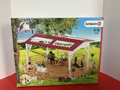 Schleich 42389 Riding School With Riders and Horses Retired Horse Club
