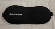 Soft Padded Black Eye Mask for Sleeping
