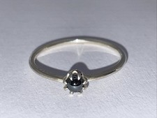 835 Silber Mädchen/Kinder-Ring,Florale Blutstein-Perle,(Hämatit)0.6g,RG 47