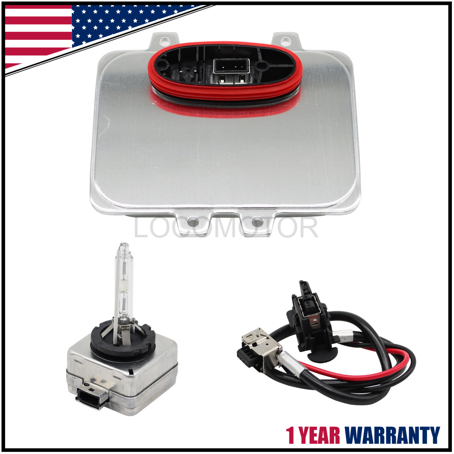 For Cadillac Escalade 2007-2013 Xenon HID Headlight Ballast Igniter D1S Bulbs