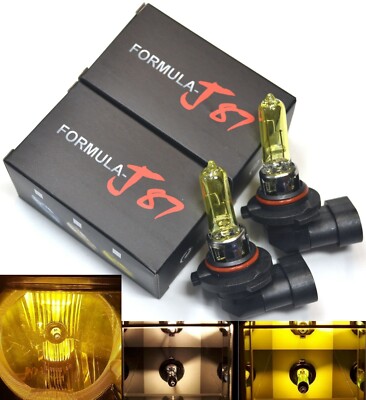 Halogen 9005 HB3 65W 3000K Yellow Two Bulbs Headlight DRL Daytime Replacement OE