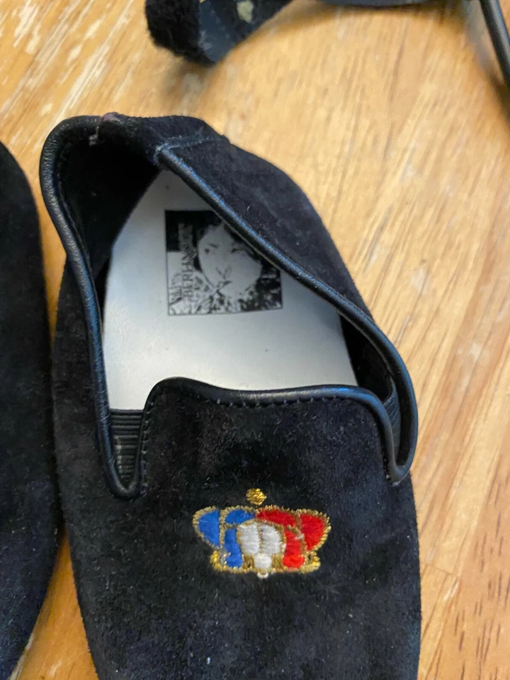 Zapatos mocasines de bebé Berlingot de gamuza negros Foto 3 de 4