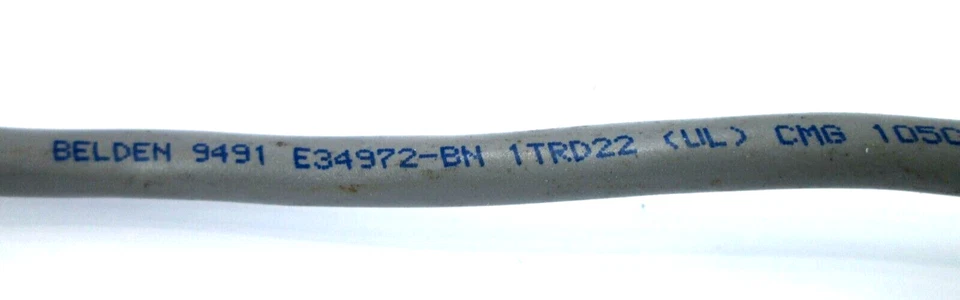 **Lote de 3** BELDEN - 15' - 9491 E34972-BN - TRI-WIRE/R-BL-WH - 300V Foto 2 de 4