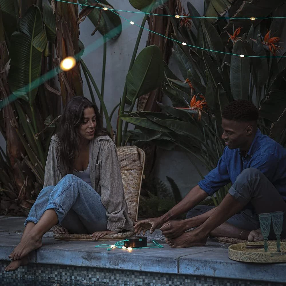 Power Bank for Mo Luci Solar String Lights: Rechargeable via Solar and USB - Power Bank for Mo Luci Solar String Lights: Rechargeable via Solar and USB -