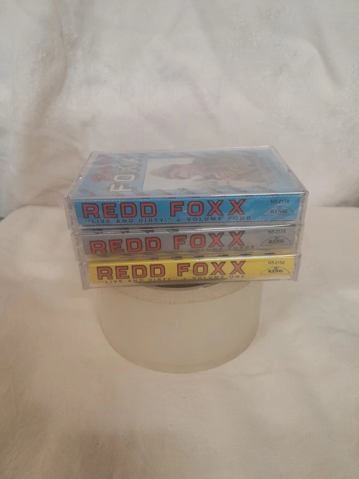 Redd Foxx Live And Dirty Volumns 1,3,4 Cassette Tape Sealed Unopened - Image 4 of 4