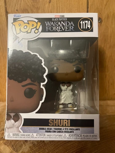 Funko Pop! Cabeza Bobble Nº 1174 Wakanda Forever Shuri (A03)
