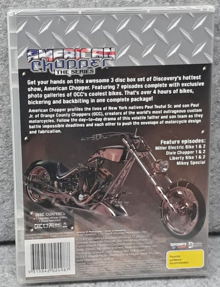 NEW: AMERICAN CHOPPER Series Tool Box Custom Motorcycles DVD