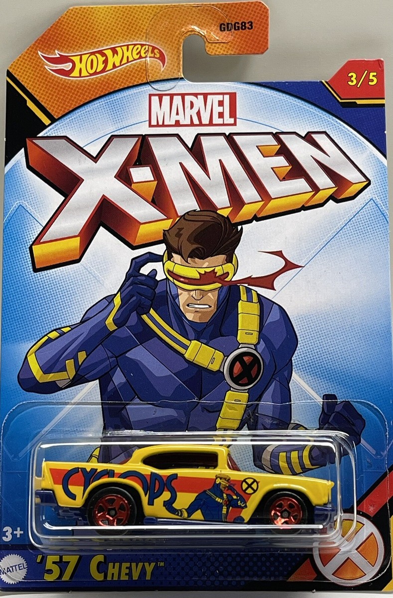 2021 HOT WHEELS MARVEL DIECAST, X MEN '57 CHEVY 3/5 | eBay
