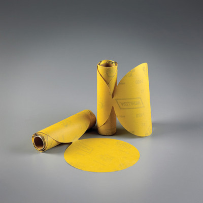 Norton 6'' DA Gold Reserve PSA Sandpaper 100ct Roll, Sticky Stick & Sand 180 Grit