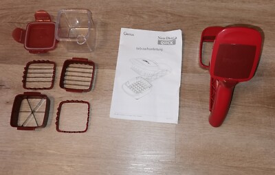 Genius Nicer Dicer Quick Zerkleinerer   5 in 1 Multischneider Edelstahl Küche