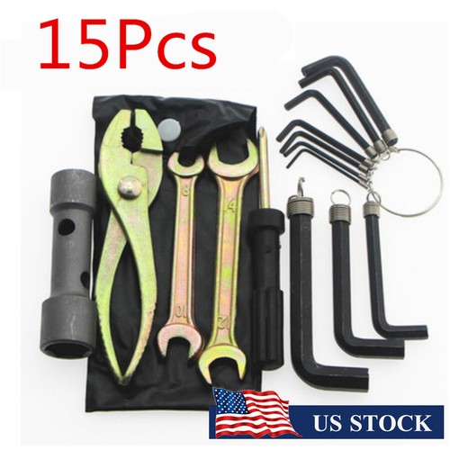 15PCS Motorcycle Spark Plug Wrench Remover Tool Kit For Honda CBF CBR CB VTX VFR - 第 1/12 張圖片