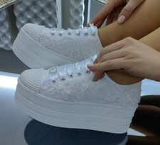 Wedding Bridal Shoe NEW Bridal Shoes White Sport Bridal Shoes Wedding