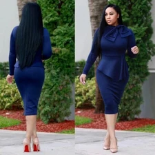 BOUTIQUE Pretty  Soul Women Elegent Long Sleeve Dress, XL