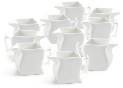 10er SET Sahnekännchen 300 ml MOTION / Mawell & Williams / White Basics / Por...