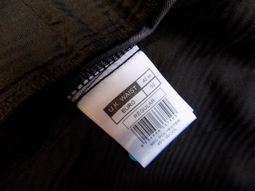 mens PIERRE CARDIN GREY WOOLMARK SUIT SIZE 50"R CHEST 42" WAIST 31" LEG - Picture 12 of 12