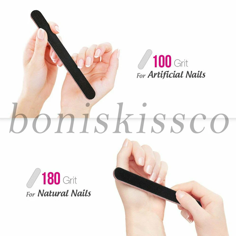 Papel de lija profesional para arte en uñas tampón pulido manicura lima esmalte tablas con esponja Foto 4 de 4