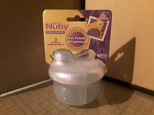 Nuby Powder Formula Dispenser 3 Departments BPA Free BRAND NEW UNUSED  1-21