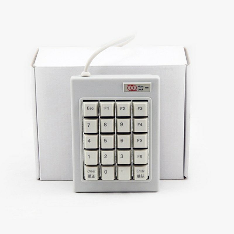 20Keys PS/2 USB ESC Key Wired Mechanical Password Finance Number Numberic Keypad